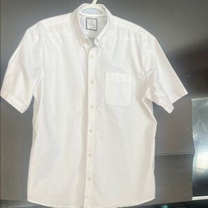 Denver Hayes White Casual Button-Down Shirt